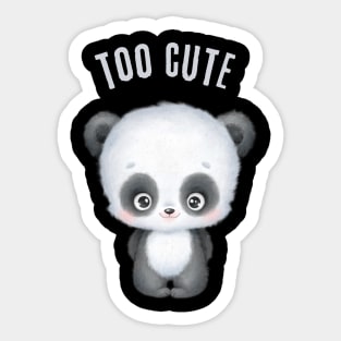 Smart Cookie I'm Cute and I know it Sweet little panda cute baby outfit Sticker